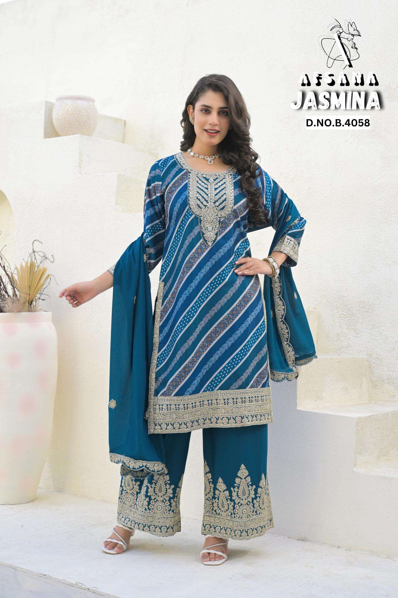 Afsana jasmina Party wear salwar kameez dealer in surat