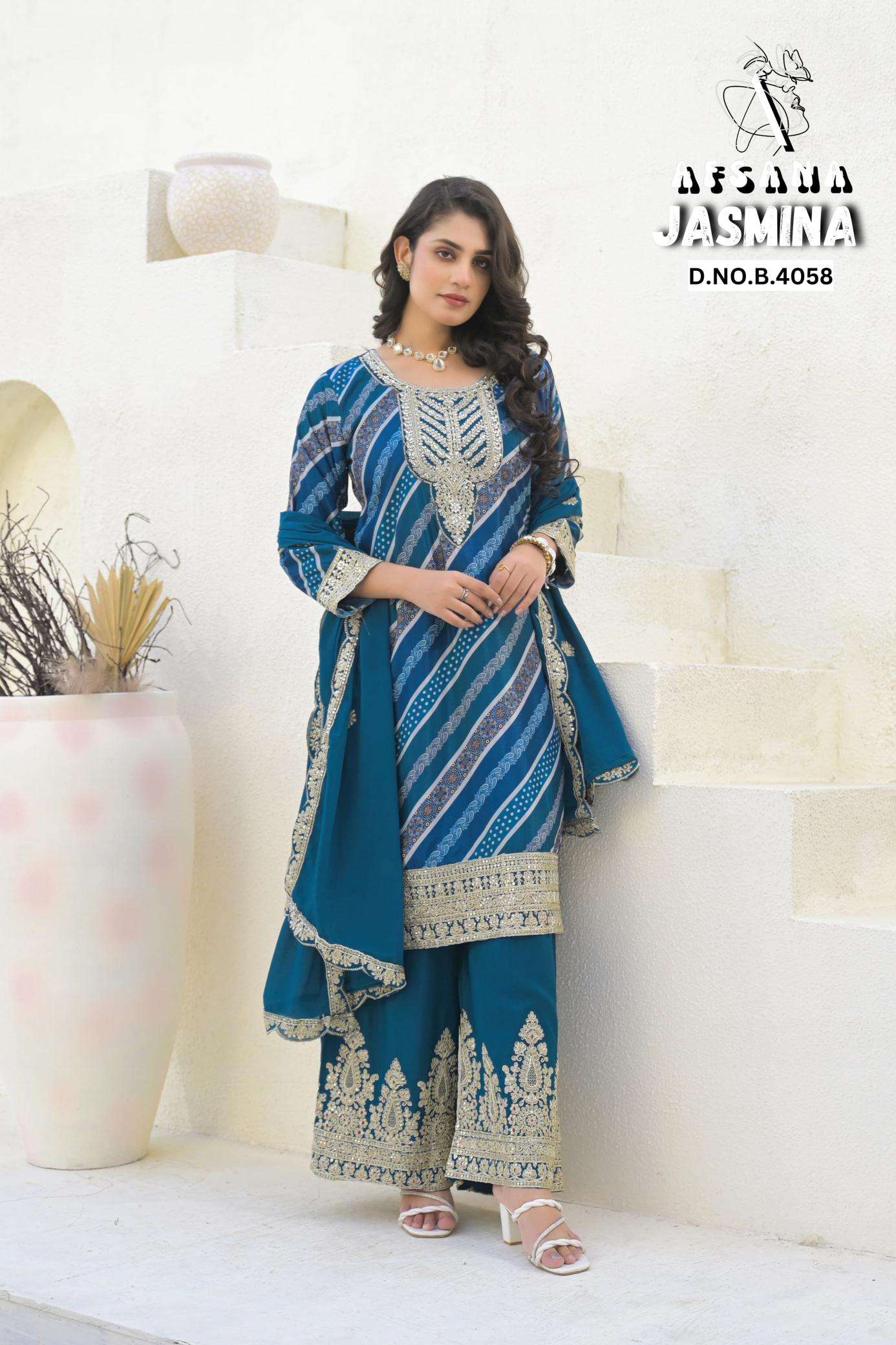 Afsana jasmina Party wear salwar kameez dealer in surat