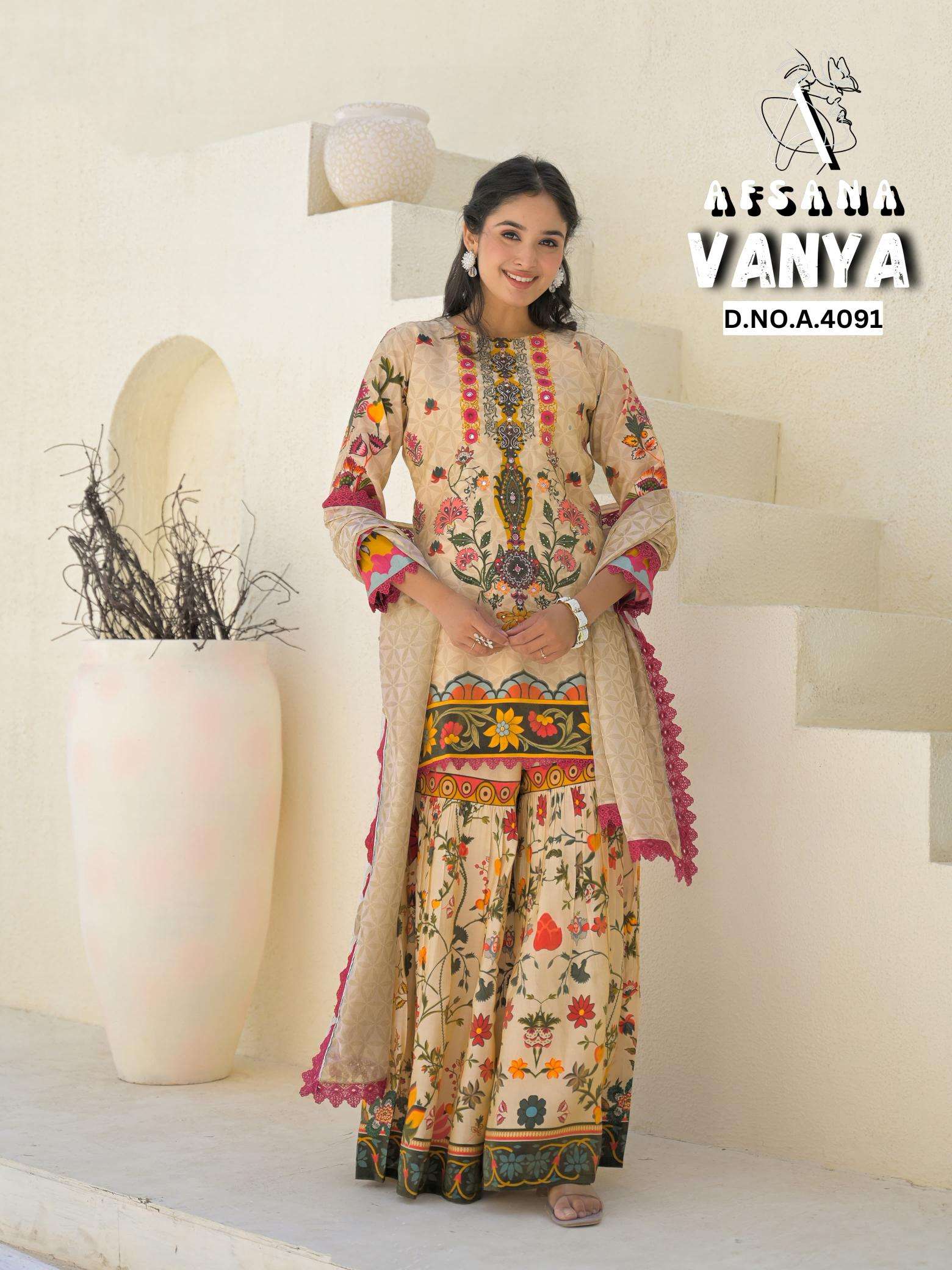 Afsana vanya seemar gold Salwar Kameez Wholesalers in Gujarat
