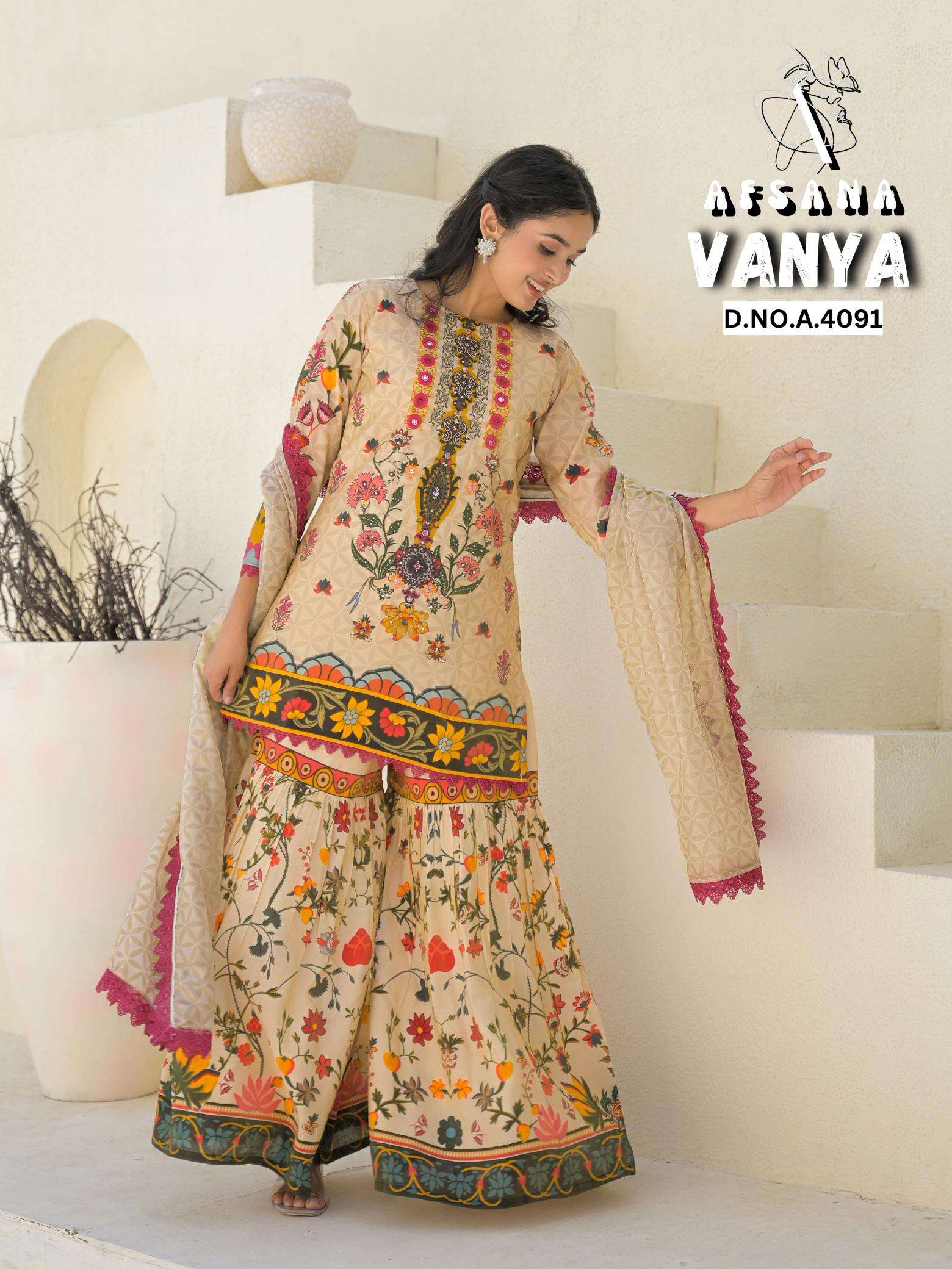 Afsana vanya seemar gold Salwar Kameez Wholesalers in Gujarat