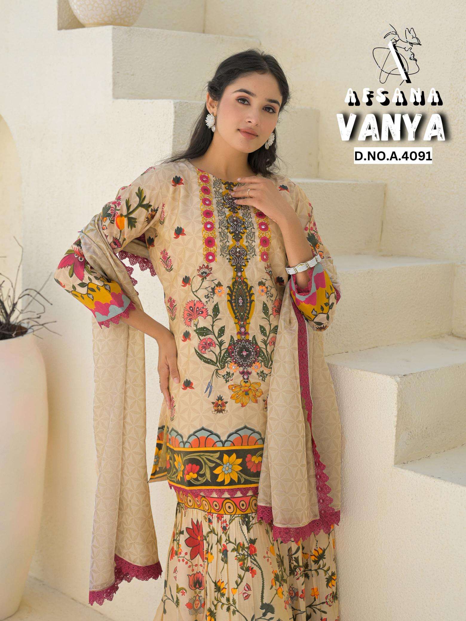 Afsana vanya seemar gold Salwar Kameez Wholesalers in Gujarat