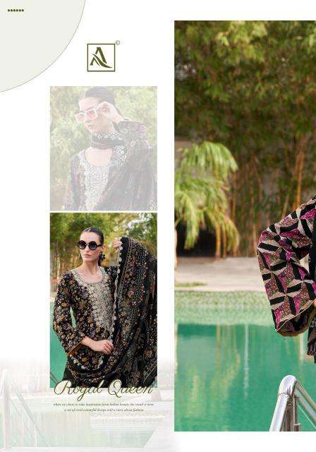 Alok suit black diamond 10 Wholesale dress materials supplier