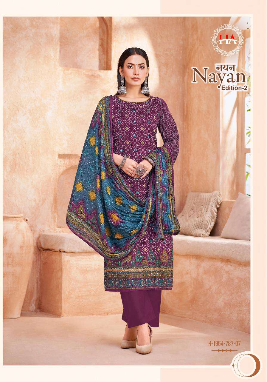 Alok suit nayan 2 Wholesale dress materials suppliers