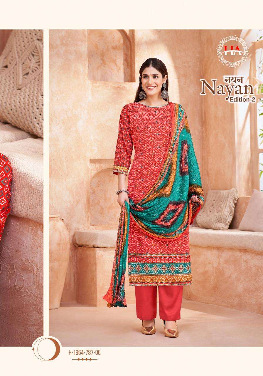 Alok suit nayan 2 Wholesale dress materials suppliers