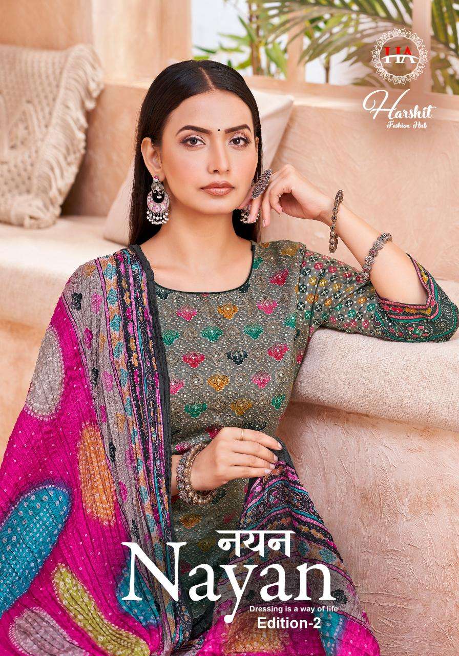 Alok suit nayan 2 Wholesale dress materials suppliers