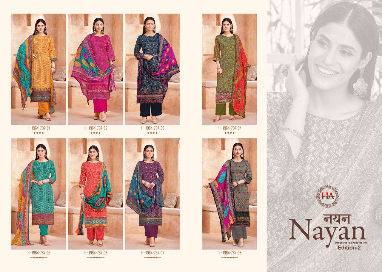 Alok suit nayan 2 Wholesale dress materials suppliers
