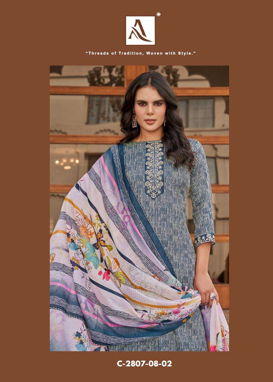 Alok suit super girl 2 Casual dress materials wholesale