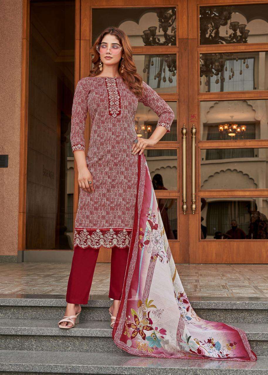 Alok suit super girl 2 Casual dress materials wholesale