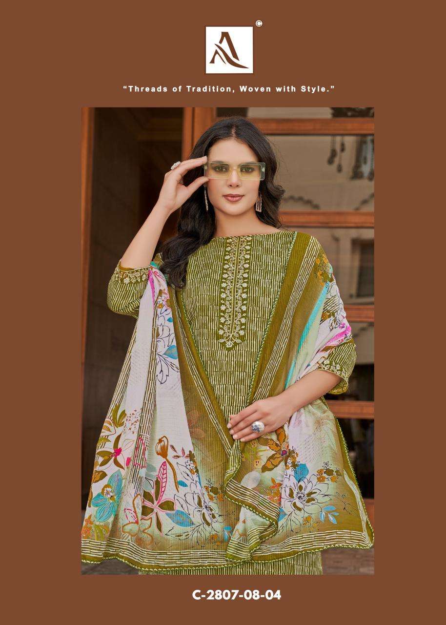 Alok suit super girl 2 Casual dress materials wholesale