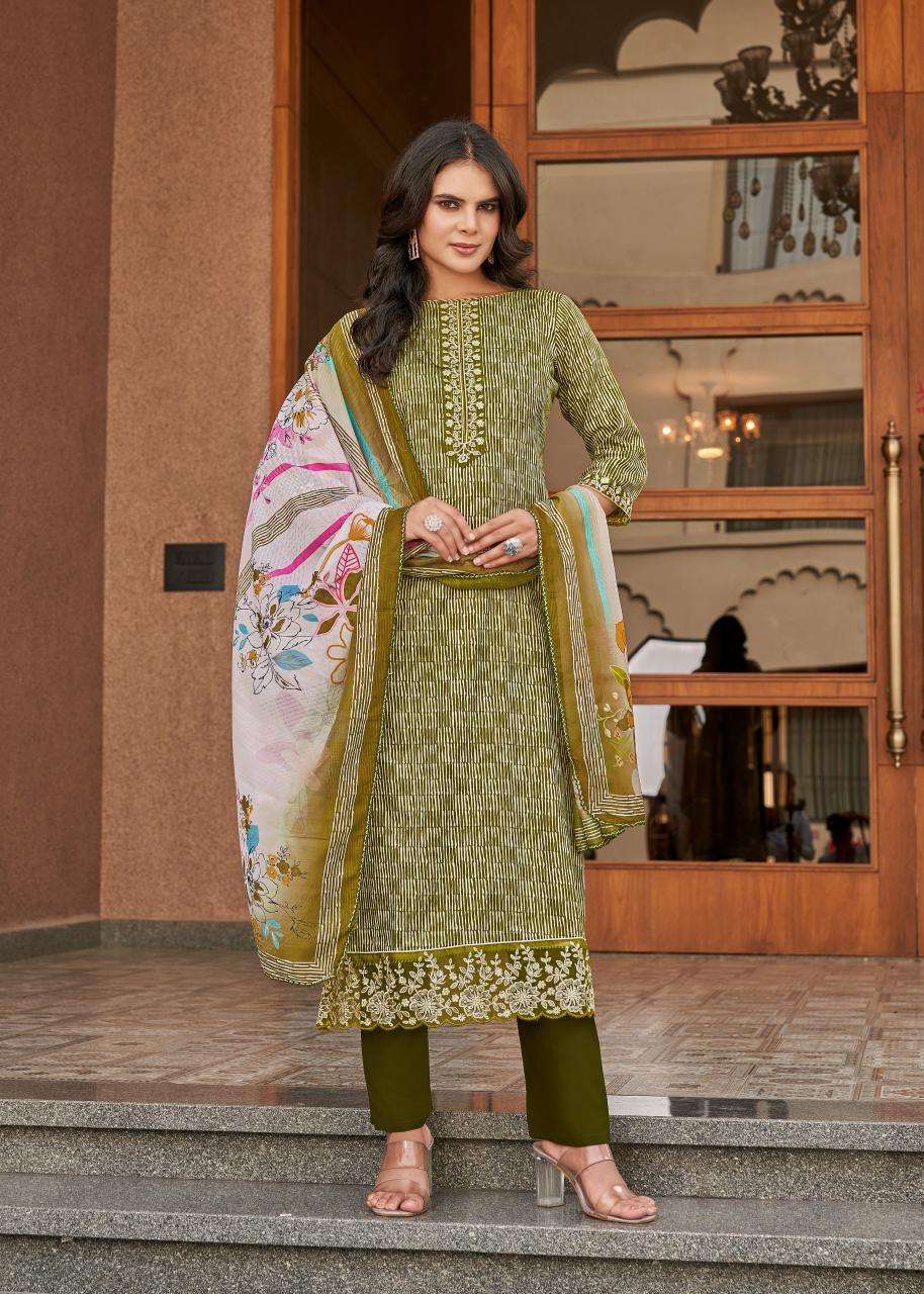 Alok suit super girl 2 Casual dress materials wholesale
