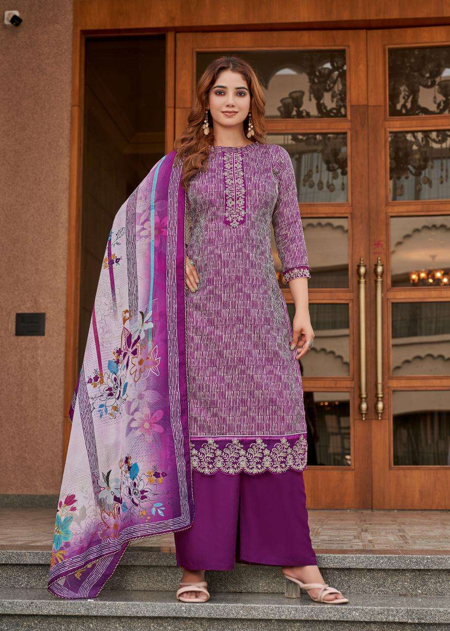 Alok suit super girl 2 Casual dress materials wholesale