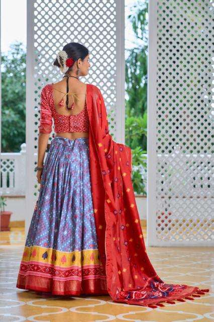 Amisha vol 2 Tussar Silk Lehenga choli exporters in India