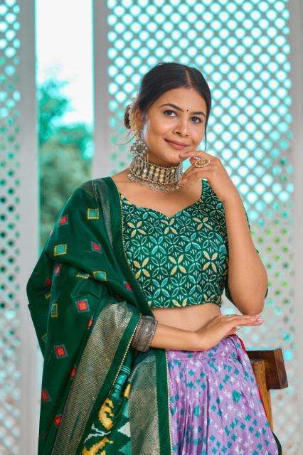 Amisha vol 2 Tussar Silk Lehenga choli exporters in India