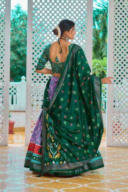 Amisha vol 2 Tussar Silk Lehenga choli exporters in India