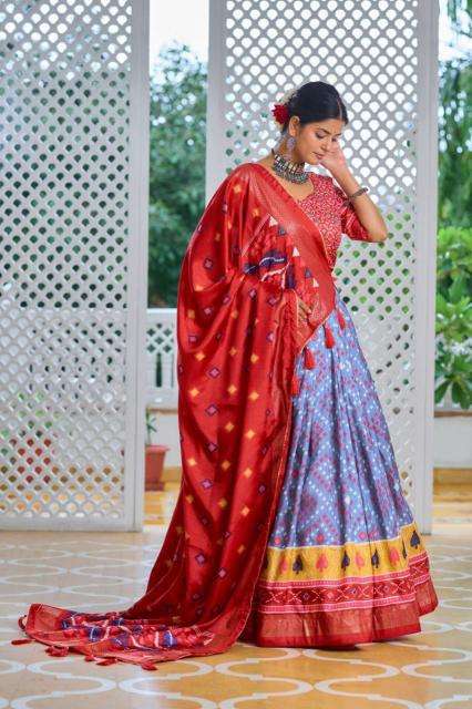 Amisha vol 2 Tussar Silk Lehenga choli exporters in India