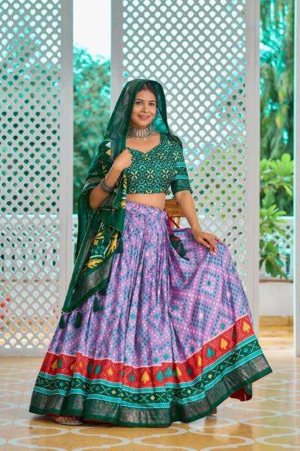 Amisha vol 2 Tussar Silk Lehenga choli exporters in India