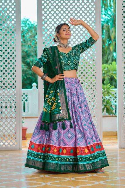 Amisha vol 2 Tussar Silk Lehenga choli exporters in India