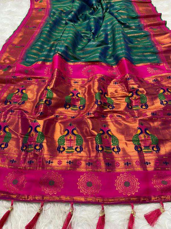 Anokhi paithani soft silk zari Surat saree designs