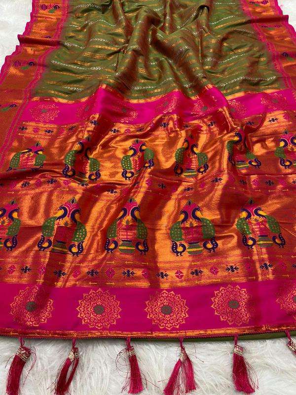 Anokhi paithani soft silk zari Surat saree designs