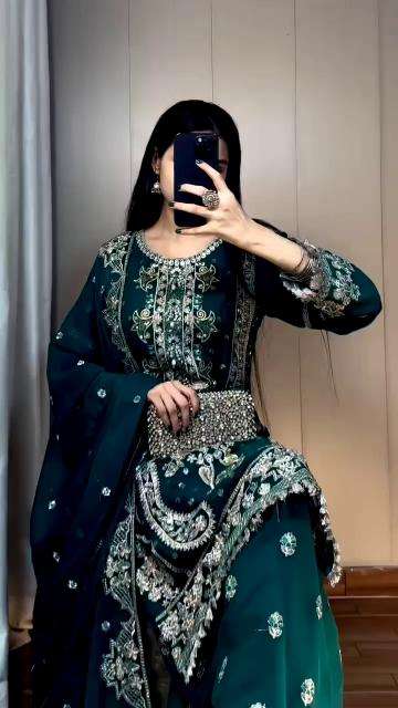 ASTHA D.NO-AC-7056 heavy fox georgette Best Kurti wholesalers in Mumbai
