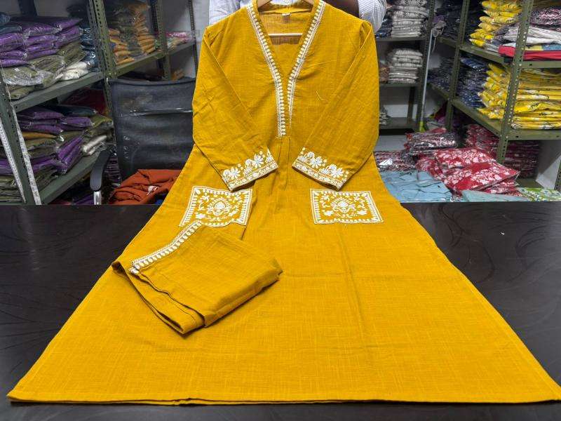 Beautiful cotton slub Ladies kurti wholesale
