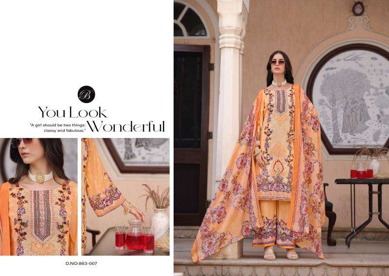 Belliza designer studio shaheen vol 5 Wholesale dress materials for party wear