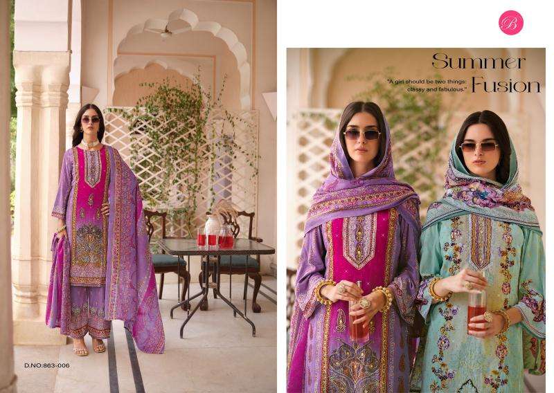 Belliza designer studio shaheen vol 5 Wholesale dress materials for party wear