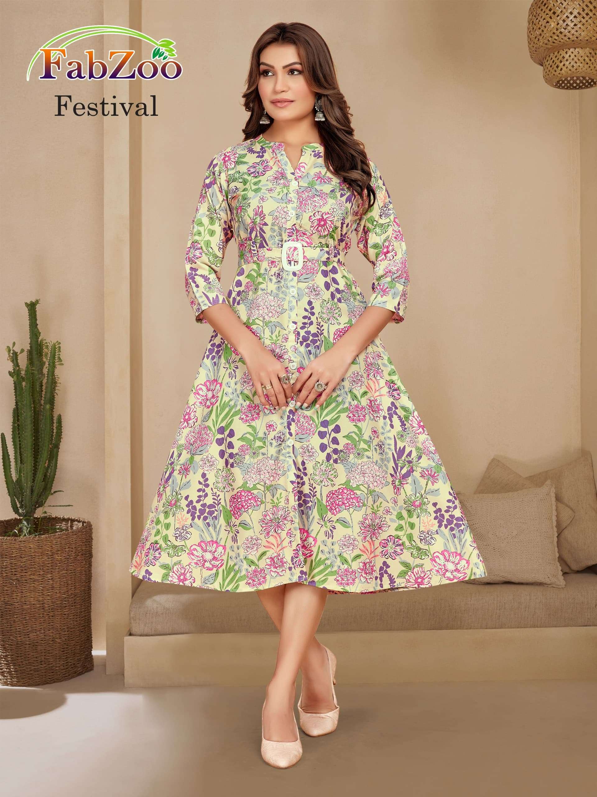 Belt vol 2 poly rayon printed Wholesale kurti market in Hyderabad