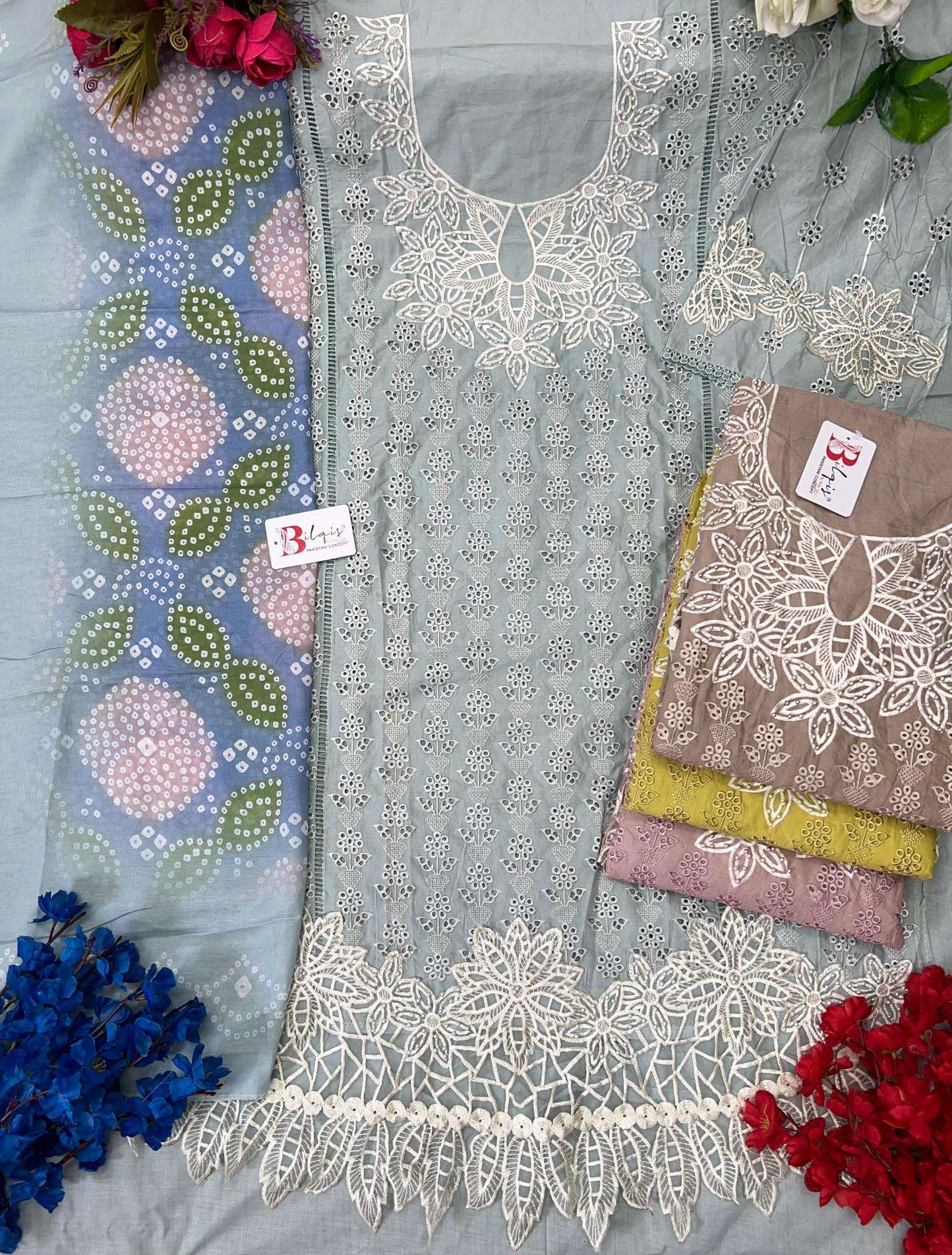 Bilqistm cambric Wholesale dress materials