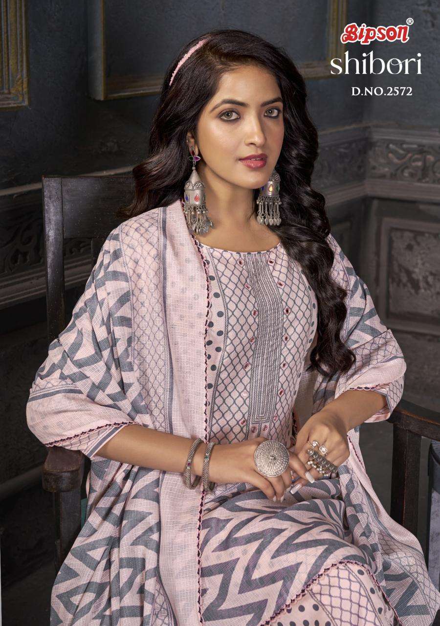 Bipson print shibori 2572 Affordable dress materials in Delhi