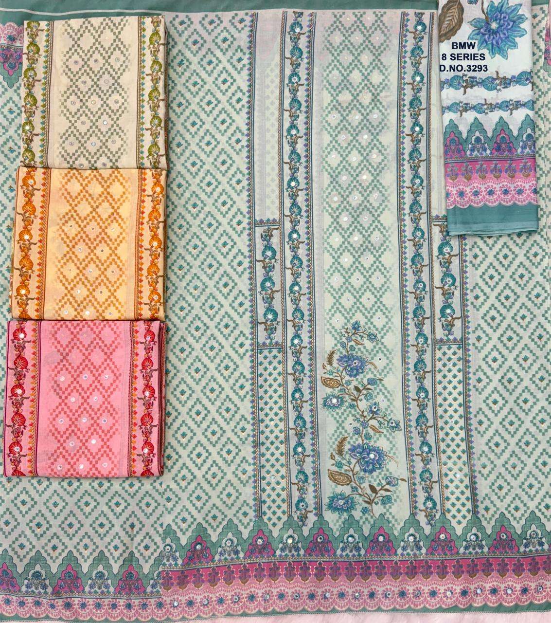 Bipson prints bmw 8 series 3293 Wholesale Dress materials manufacturers in Surat