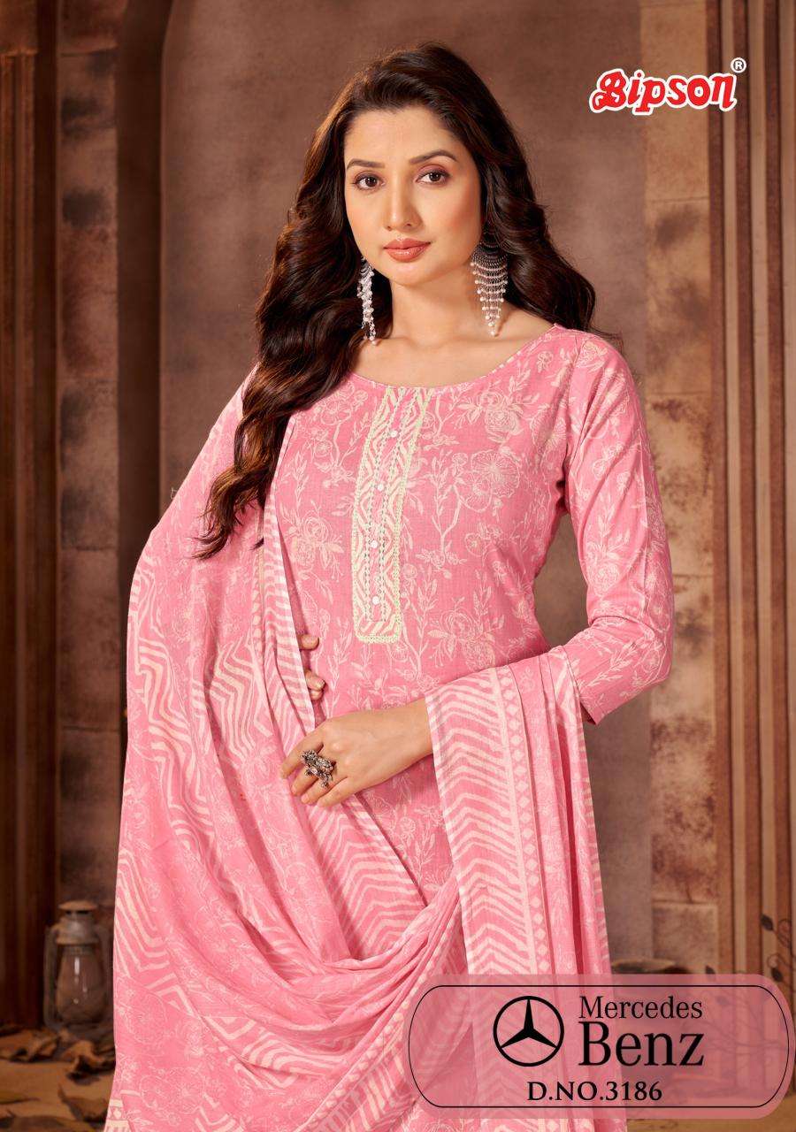 Bipson prints mercedes 3186 Online dress material shopping in Mumbai