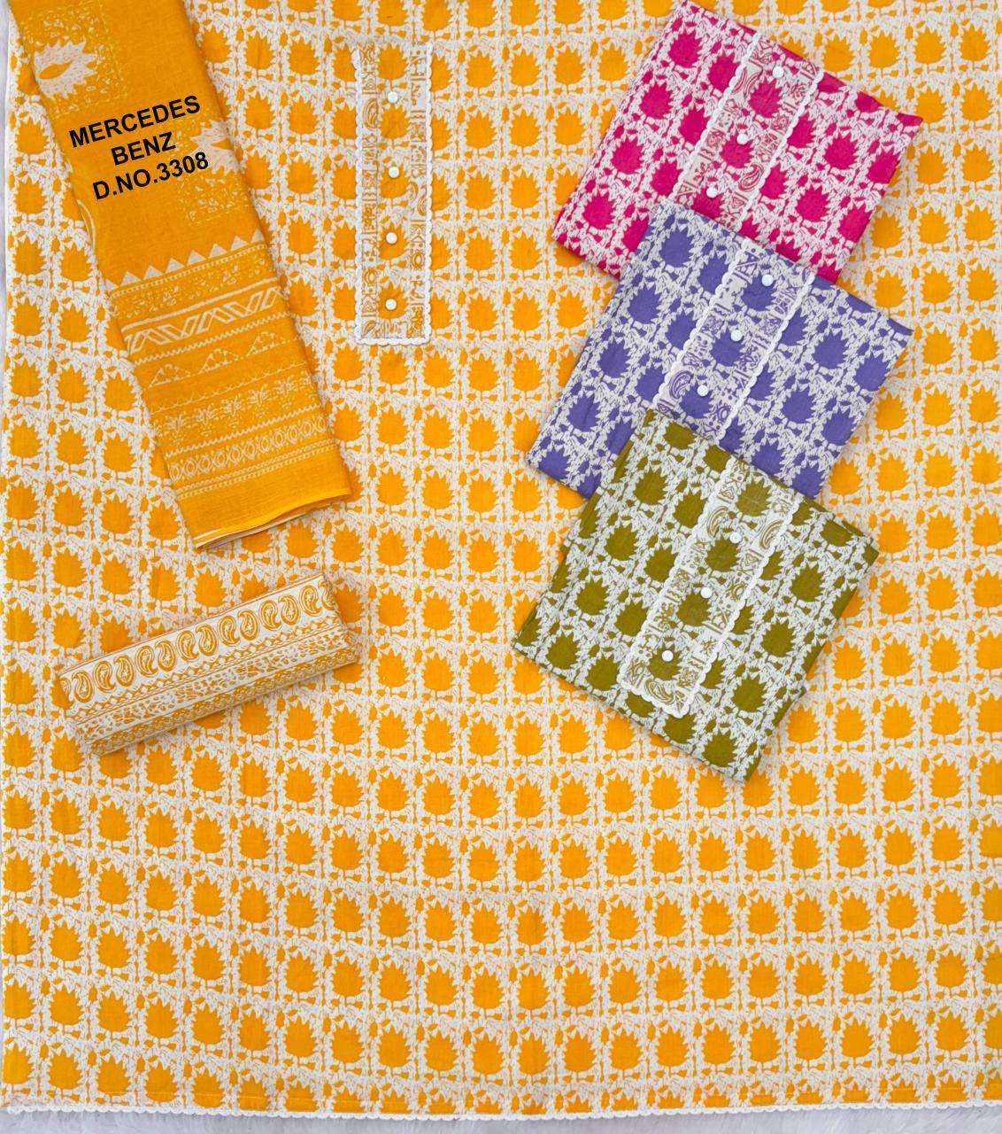 Bipson prints mercedes 3308 Dress material wholesale market in Kolkata