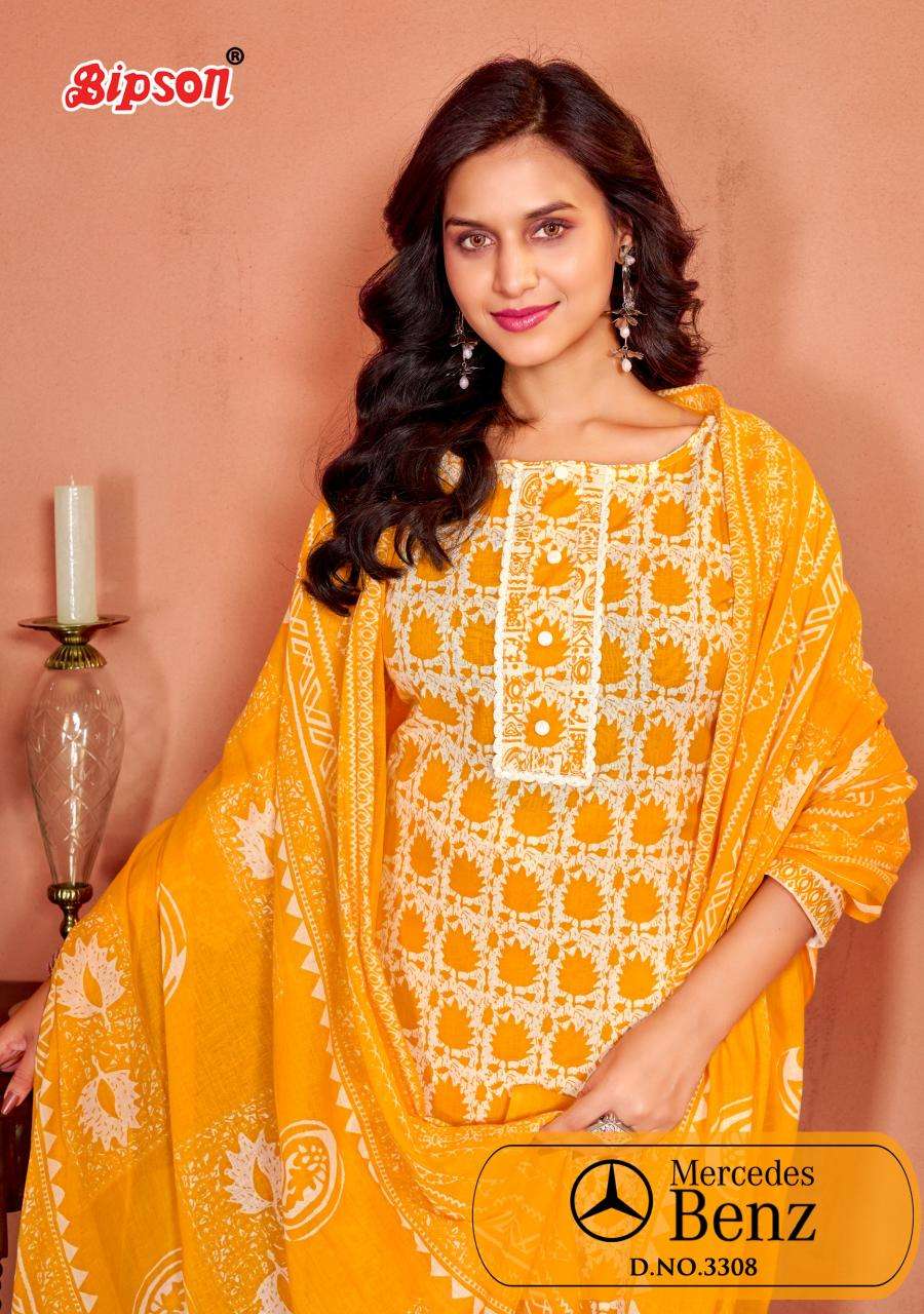 Bipson prints mercedes 3308 Dress material wholesale market in Kolkata