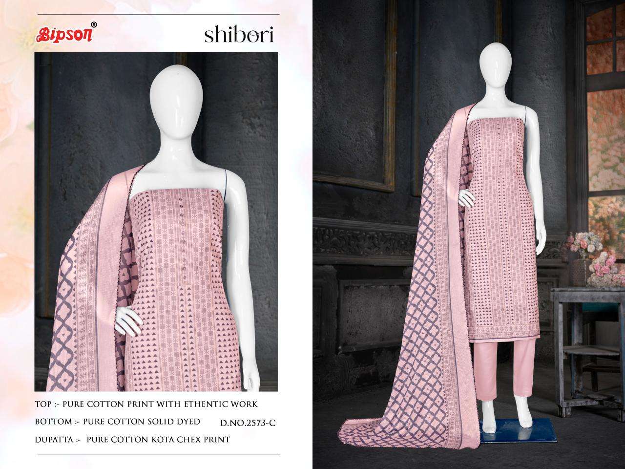 Bipson prints shibori 2573 Dress materials in bulk in Delhi