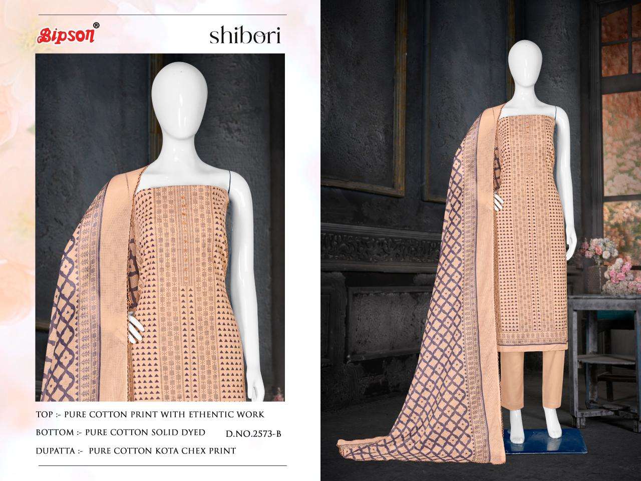Bipson prints shibori 2573 Dress materials in bulk in Delhi