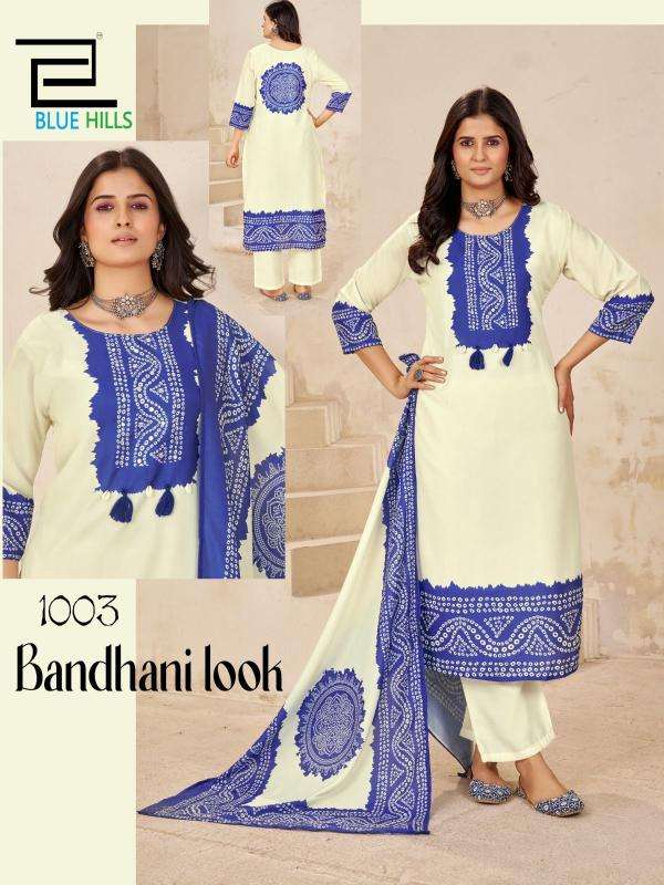 Blue hills bhandani look Wholesale Kurti Suppliers in Surat