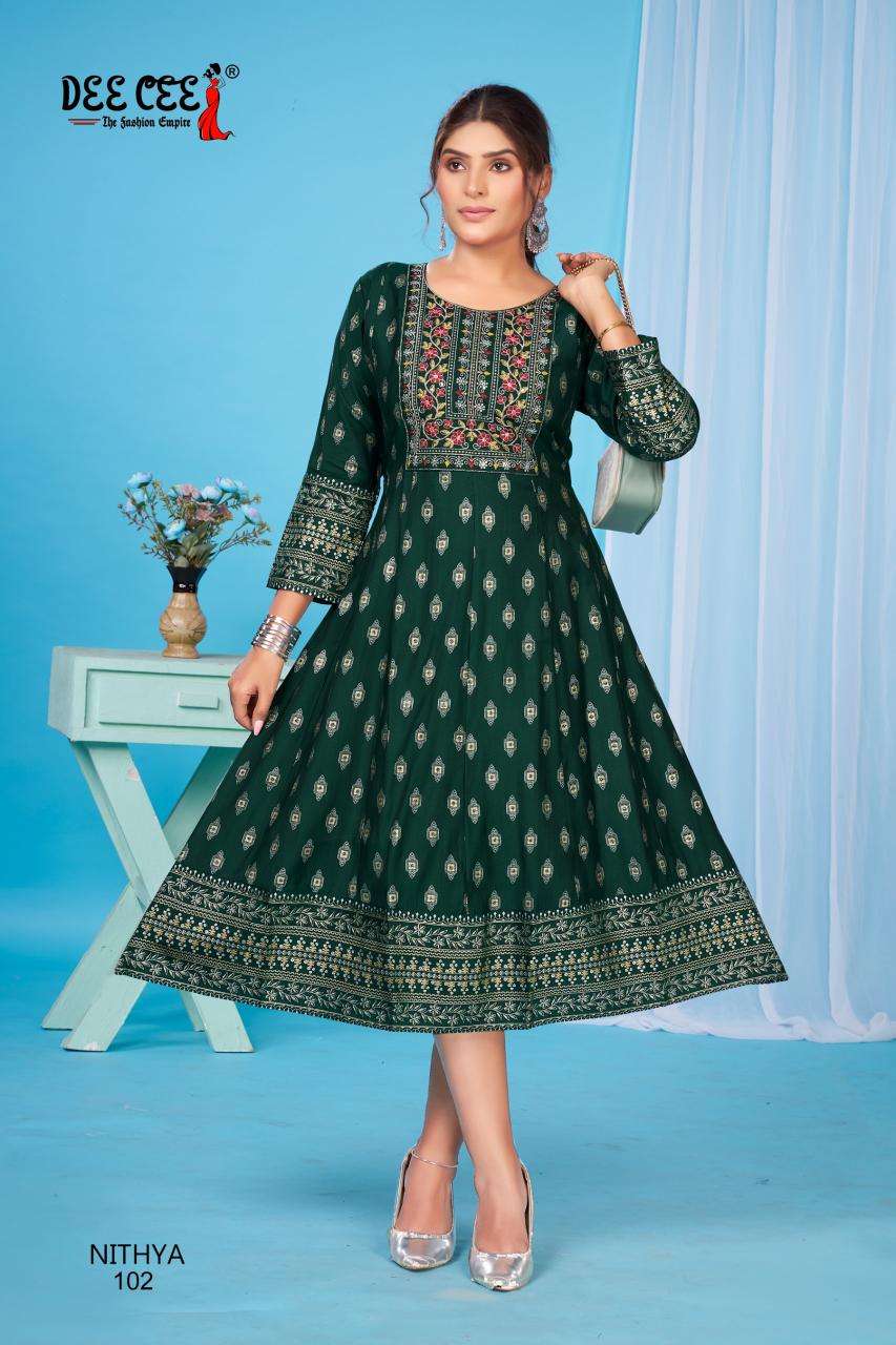 Deecee nithya indian chikan kurtis