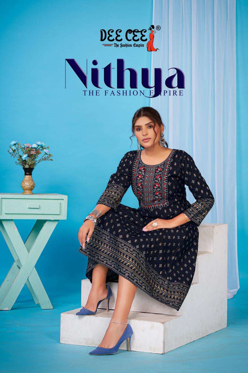 Deecee nithya indian chikan kurtis