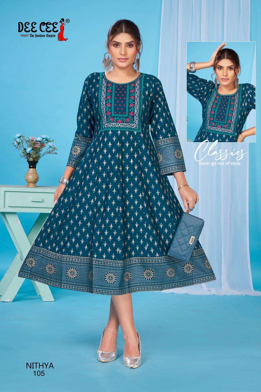 Deecee nithya indian chikan kurtis