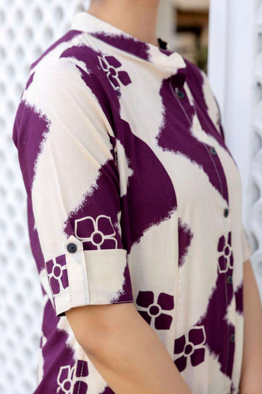 Designer abstract digital print coord set Ladies Kurti wholesalers in Chennai