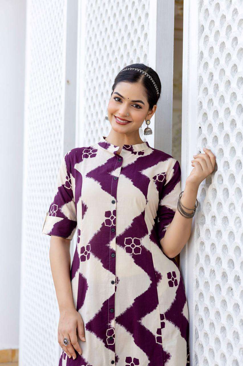 Designer abstract digital print coord set Ladies Kurti wholesalers in Chennai