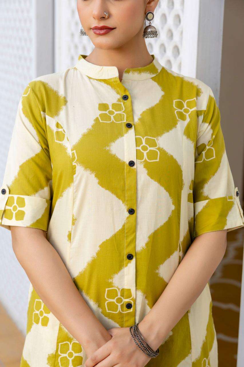 Designer abstract digital print coord set Ladies Kurti wholesalers in Chennai