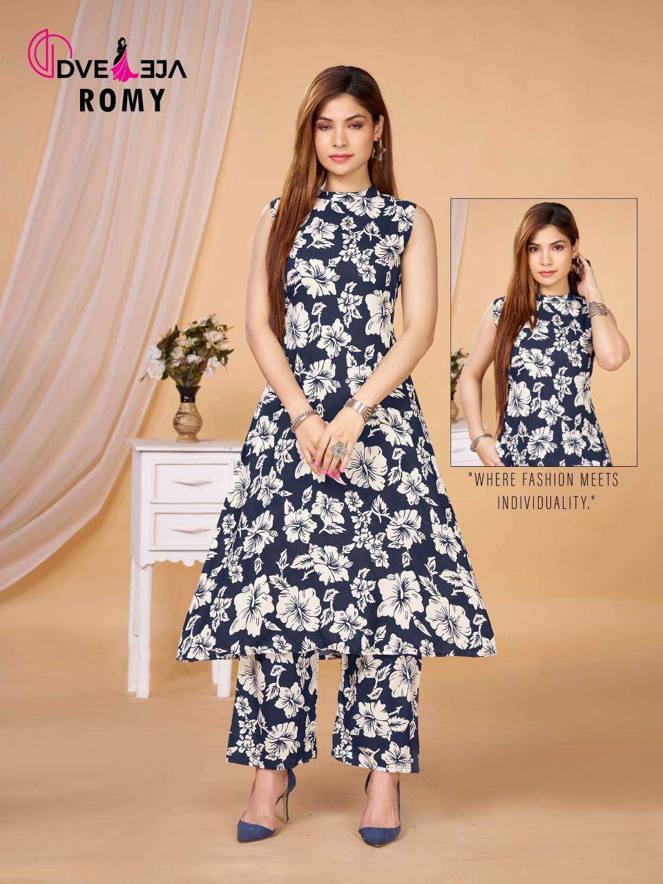 Dveeja fashion romi Kurti exporters in Hyderabad