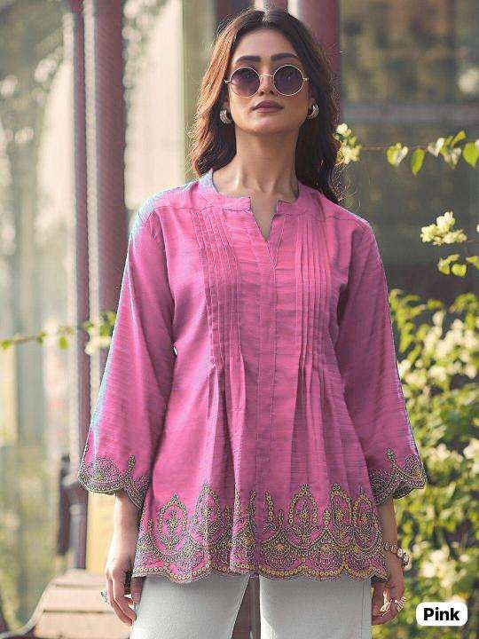 Ff heavy rayon slub short top Kurti manufacturers in Mumbai for boutique
