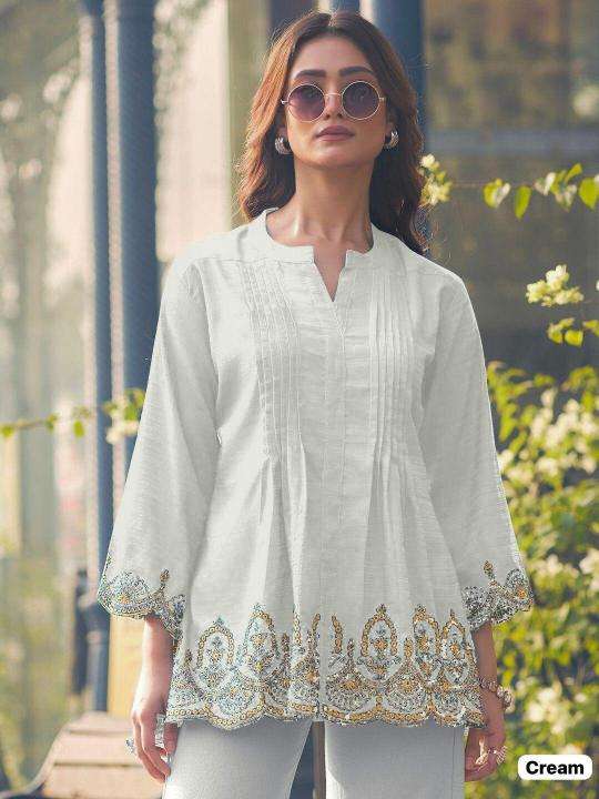 Ff heavy rayon slub short top Kurti manufacturers in Mumbai for boutique