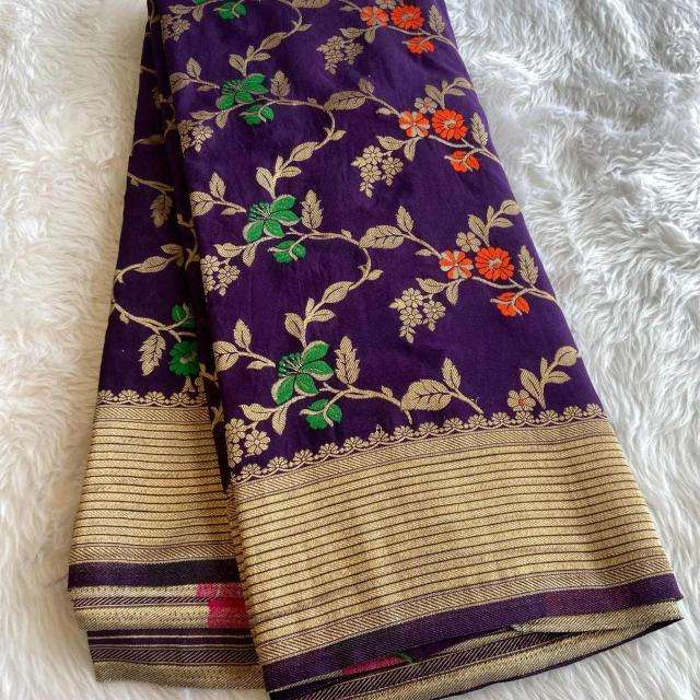 Finest elegant pure crepe Designer sarees wholesale