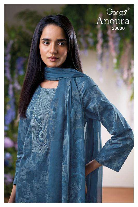 Ganga anoura 3600 Surat dress materials wholesale market