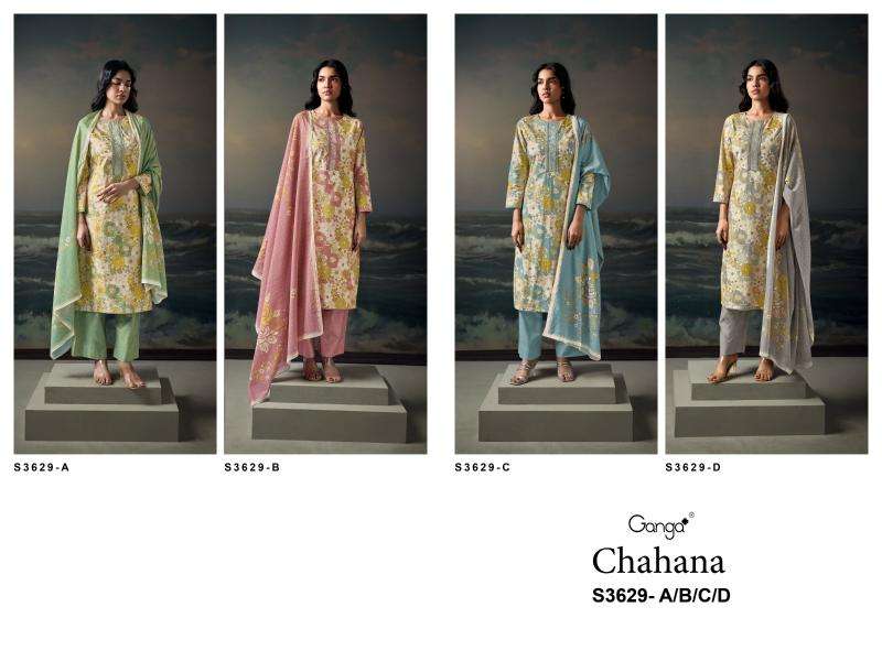 Ganga chahana 3629 Dress material manufacturers in Kolkata