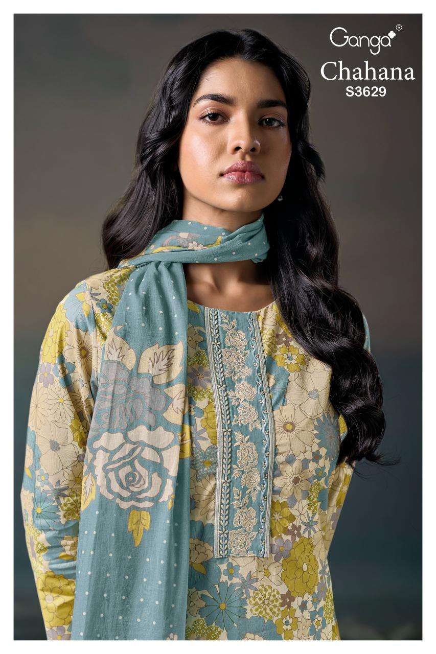 Ganga chahana 3629 Dress material manufacturers in Kolkata